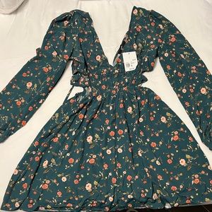 Women’s floral cut-out dress